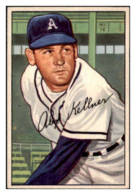 1952 Bowman Baseball #226 Alex Kellner A's EX-MT 488556
