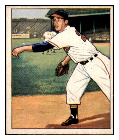 1950 Bowman Baseball #182 Sam Zoldak Indians EX-MT Copyright 490346