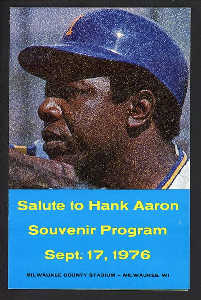 1976 Magnavox Hank Aaron Souvenir Program 490716