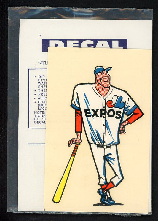 1970's Decalcomania Decal Montreal Expos 490781