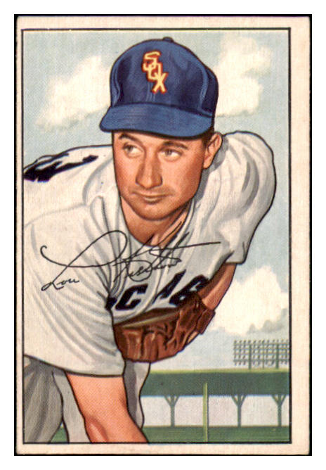 1952 Bowman Baseball #221 Lou Kretlow White Sox EX 491179