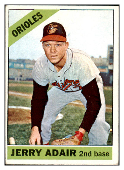 1966 Topps Baseball #533 Jerry Adair Orioles EX 491404