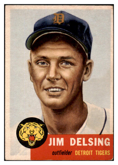 1953 Topps Baseball #239 Jim Delsing Tigers FR-GD 491623