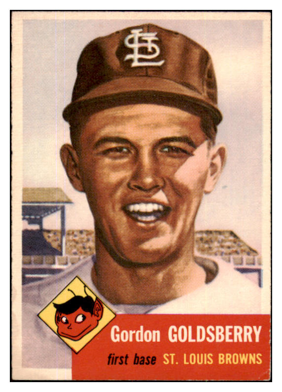 1953 Topps Baseball #200 Gordon Goldsberry Browns EX-MT 491755