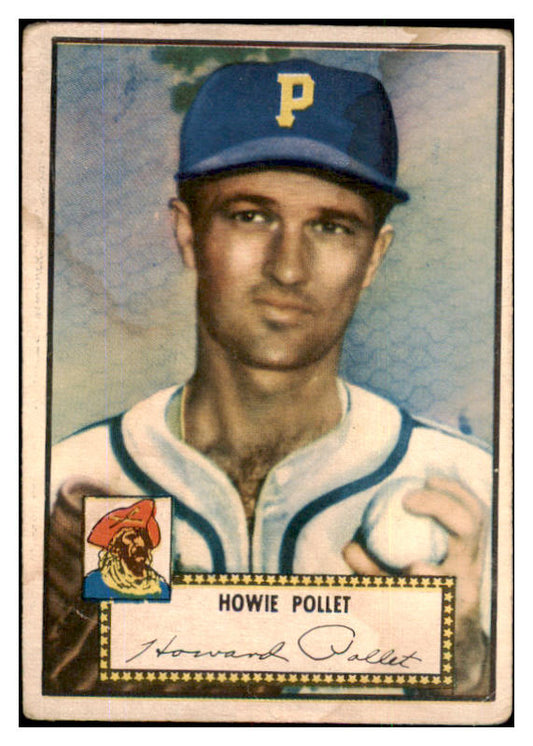1952 Topps Baseball #063 Howie Pollet Pirates GD-VG Red 491910