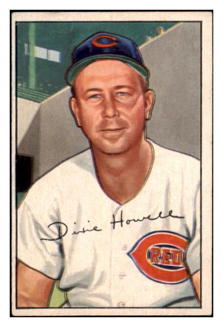 1952 Bowman Baseball #222 Dixie Howell Reds EX 492158