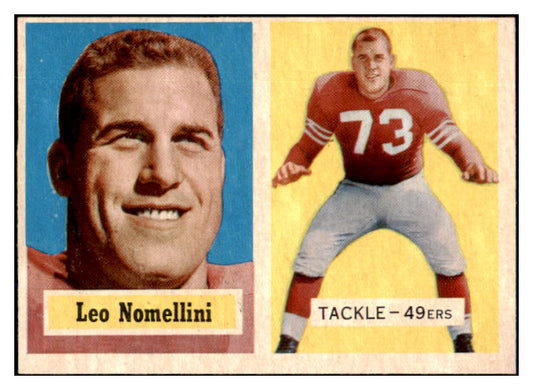 1957 Topps Football #006 Leo Nomellini 49ers EX 492283
