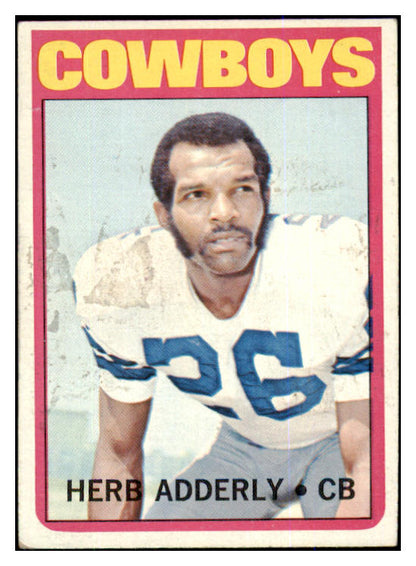 1972 Topps Football #066 Herb Adderly Cowboys EX 492287