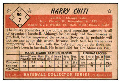 1953 Bowman Color Baseball #007 Harry Chiti Cubs VG-EX 492336
