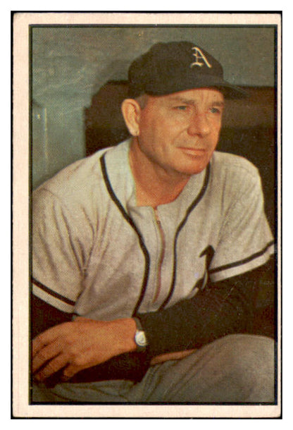 1953 Bowman Color Baseball #031 Jimmie Dykes A's VG 492366