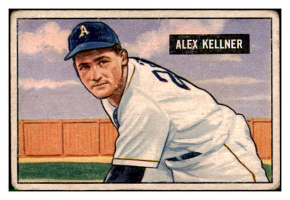 1951 Bowman Baseball #057 Alex Kellner A's GD-VG 492549