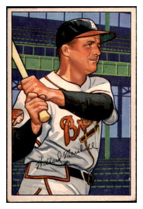 1952 Bowman Baseball #097 Willard Marshall Braves VG-EX 492858