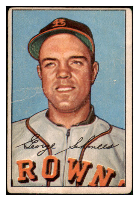 1952 Bowman Baseball #245 George Schmees Browns GD-VG 492985