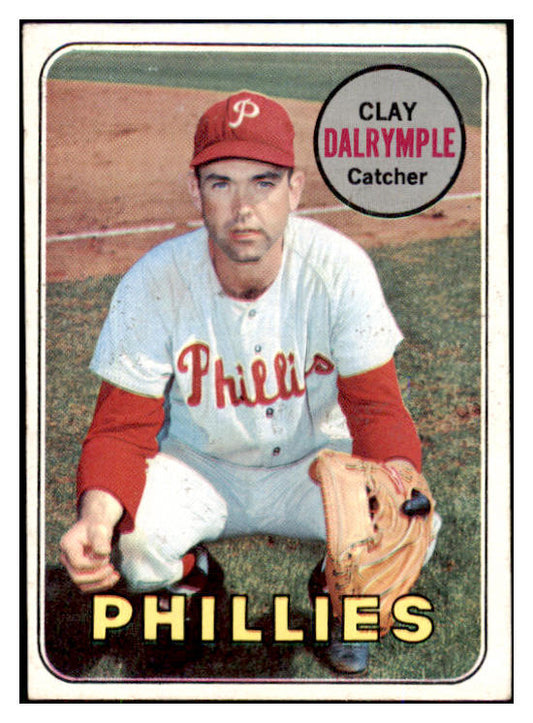 1969 Topps Baseball #151 Clay Dalrymple Phillies VG-EX Variation 493442
