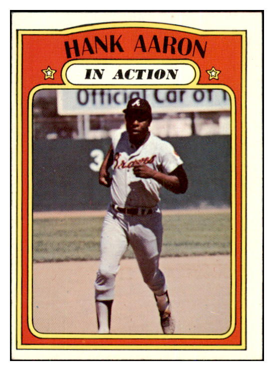 1972 Topps Baseball #300 Hank Aaron IA Braves EX-MT 493919
