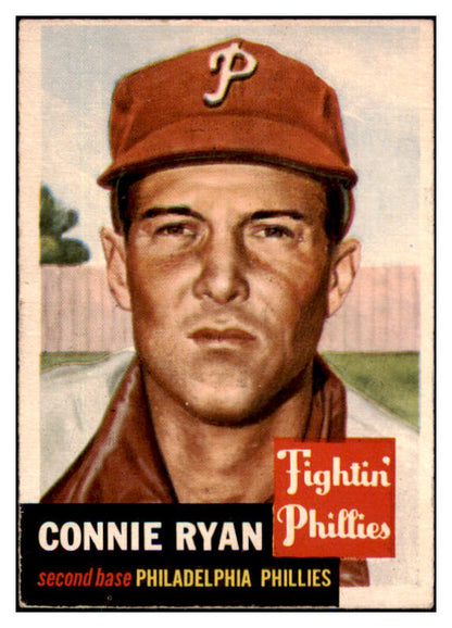 1953 Topps Baseball #102 Connie Ryan Phillies EX-MT 494144