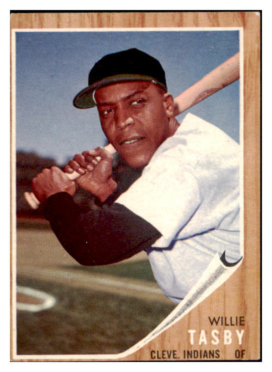 1962 Topps Baseball #462 Willie Tasby Indians VG-EX Variation 494928