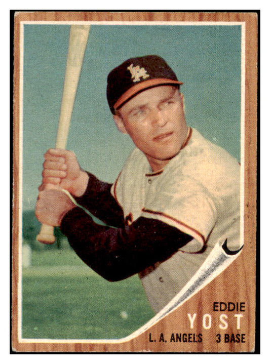 1962 Topps Baseball #176 Eddie Yost Angels VG Variation 494929