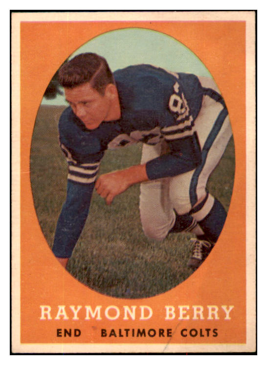 1958 Topps Football #120 Raymond Berry Colts EX-MT 495254