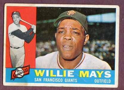 1960 Topps Baseball #200 Willie Mays Giants VG 496073