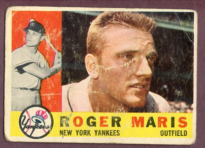 1960 Topps Baseball #377 Roger Maris Yankees FR-GD 496083
