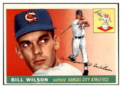 1955 Topps Baseball #086 Bill Wilson A's EX-MT 497092