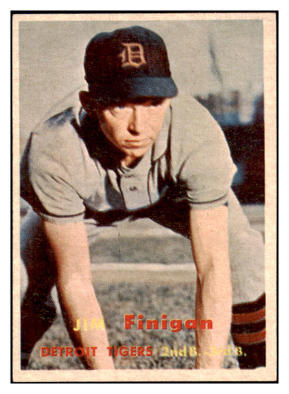 1957 Topps Baseball #248 Jim Finigan Tigers NR-MT 497449