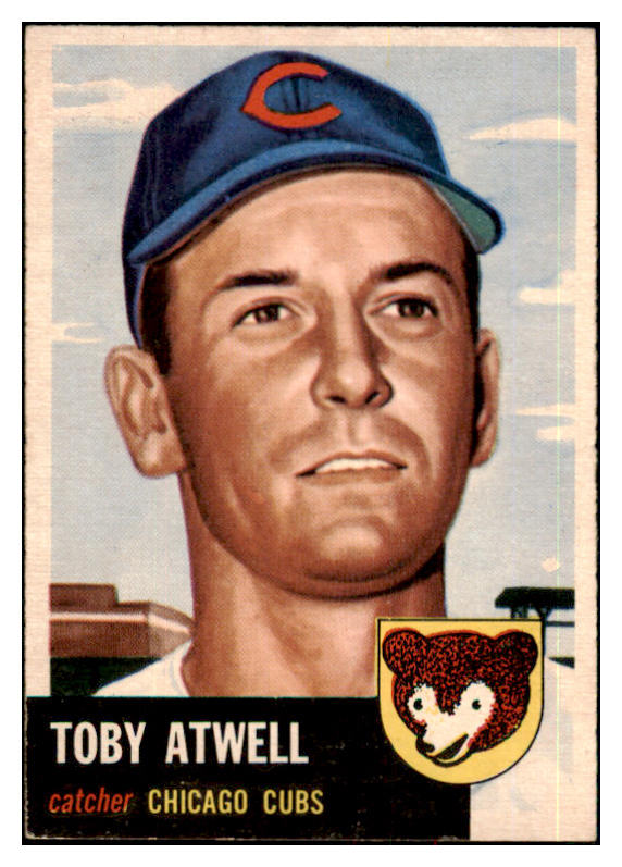 1953 Topps Baseball #023 Toby Atwell Cubs EX-MT 498319