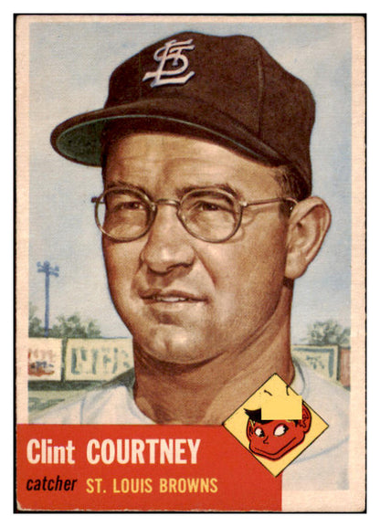 1953 Topps Baseball #127 Clint Courtney Browns VG-EX 498636