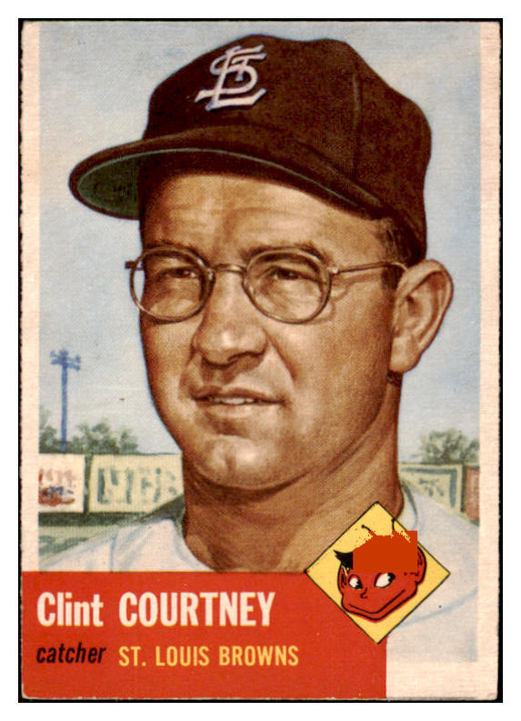 1953 Topps Baseball #127 Clint Courtney Browns VG-EX 498637