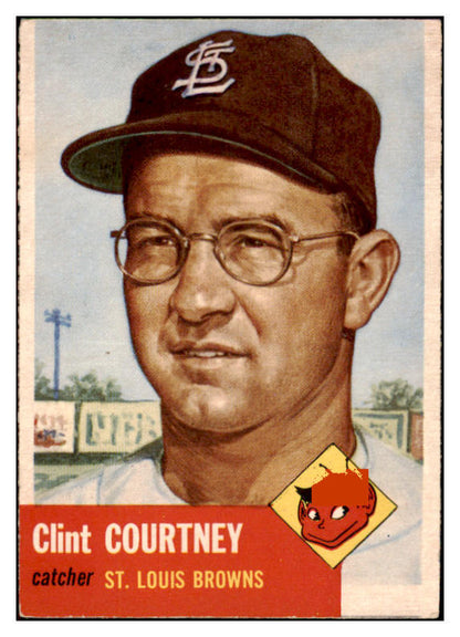 1953 Topps Baseball #127 Clint Courtney Browns VG-EX 498637