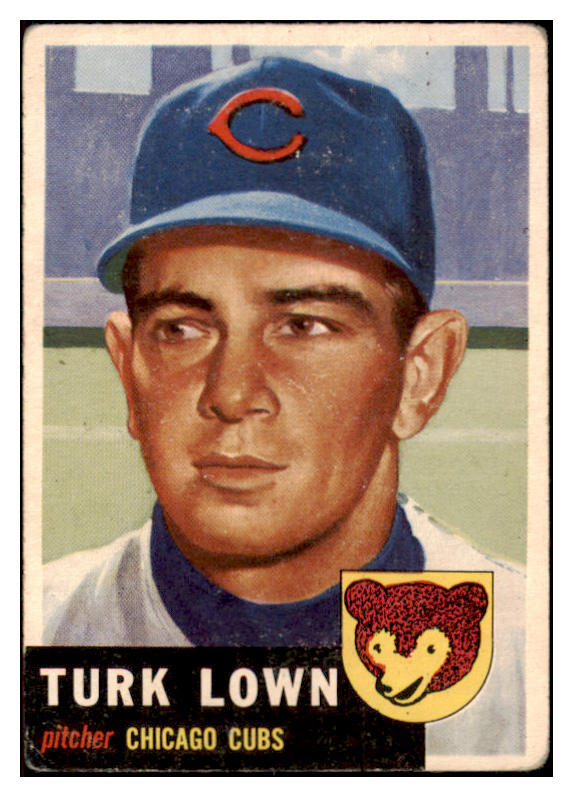 1953 Topps Baseball #130 Turk Lown Cubs VG-EX 498644