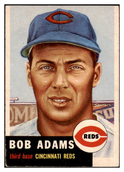 1953 Topps Baseball #152 Bobby Adams Reds EX 498705