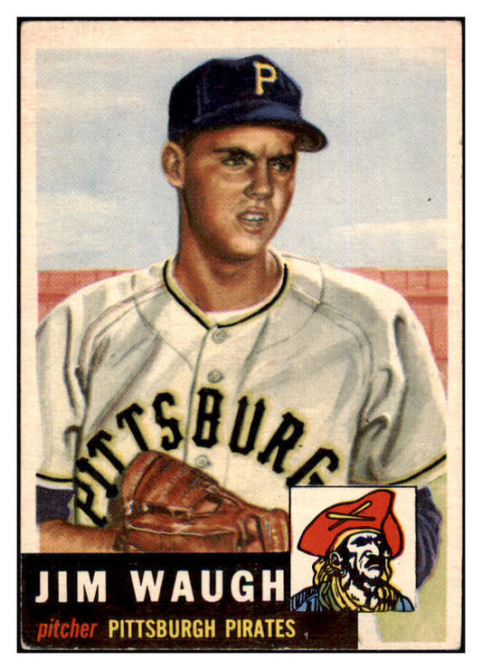 1953 Topps Baseball #178 Jim Waugh Pirates EX 498799