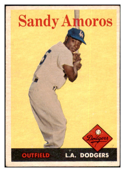 1958 Topps Baseball #093 Sandy Amoros Dodgers EX-MT 500984