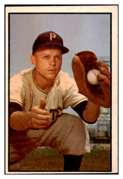 1953 Bowman Color Baseball #147 Clem Koshorek Pirates EX 501641