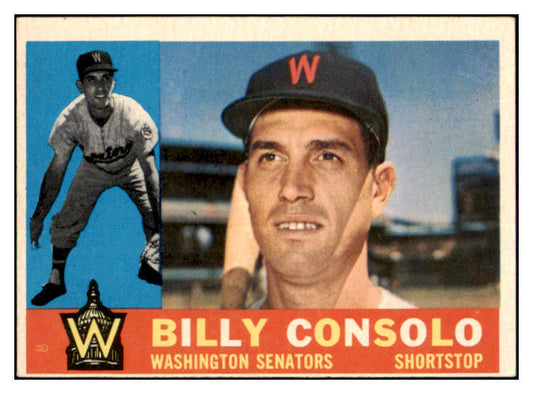 1960 Topps Baseball #508 Billy Consolo Senators EX-MT 502099