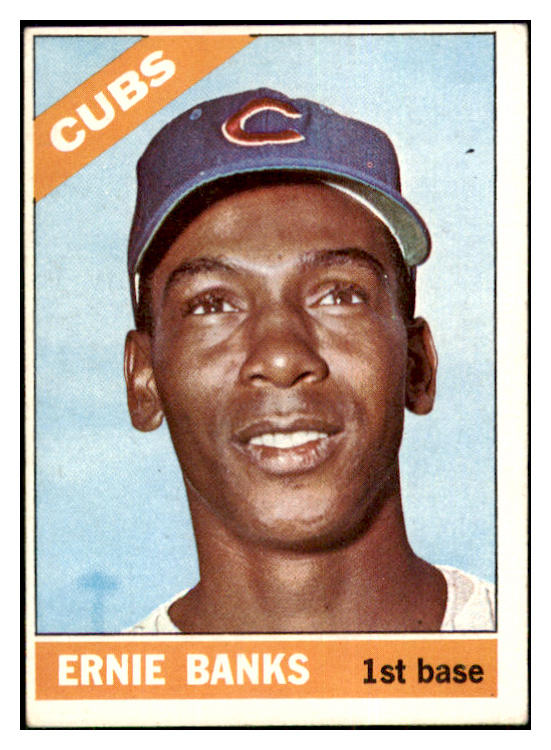1966 Topps Baseball #110 Ernie Banks Cubs EX 502388