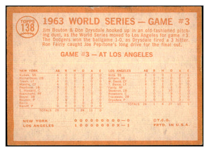 1964 Topps Baseball #138 World Series Game 3 Ron Fairly EX-MT 502496