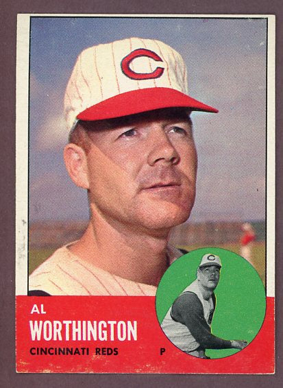 1963 Topps Baseball #556 Al Worthington Reds VG-EX 503492