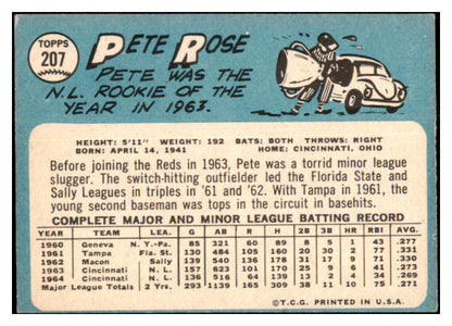 1965 Topps Baseball #207 Pete Rose Reds VG-EX 503540