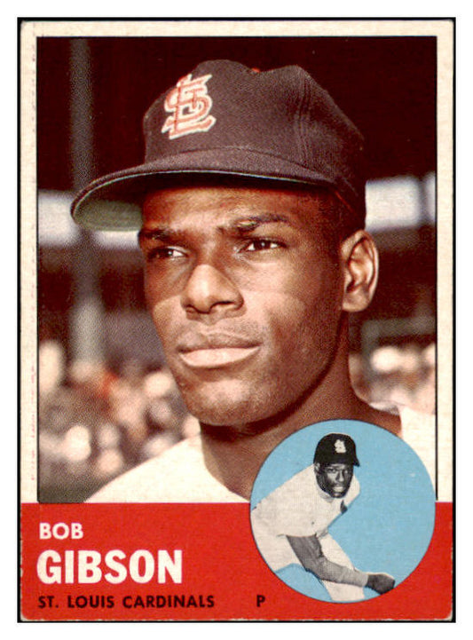 1963 Topps Baseball #415 Bob Gibson Cardinals EX 503691