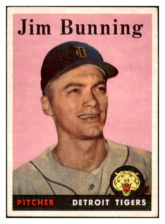 1958 Topps Baseball #115 Jim Bunning Tigers EX 503960