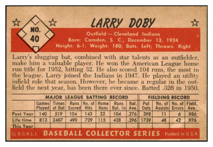 1953 Bowman Color Baseball #040 Larry Doby Indians VG-EX 504319
