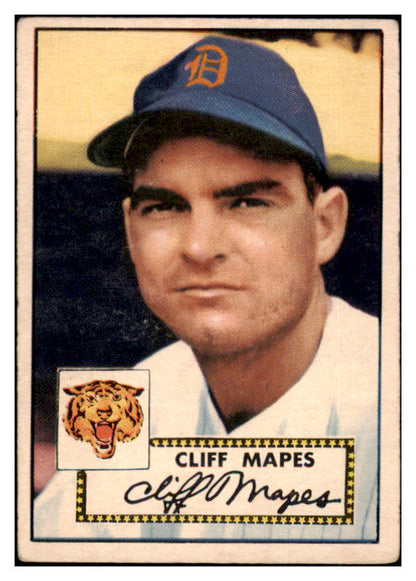 1952 Topps Baseball #103 Cliff Mapes Tigers VG 504437