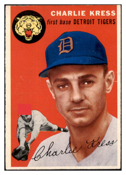1954 Topps Baseball #219 Charlie Kress Tigers NR-MT 506431