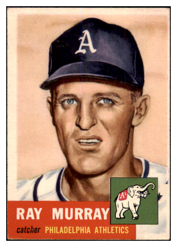 1953 Topps Baseball #234 Ray Murray A"S EX-MT 506696