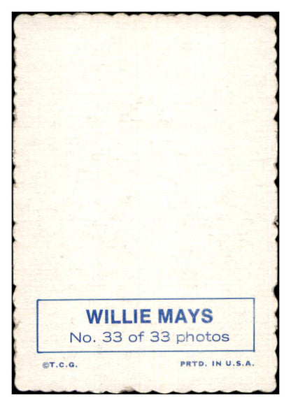 1969 Topps Baseball Deckle Edge #033 Willie Mays Giants NR-MT 506862