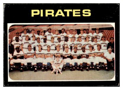 1971 Topps Baseball #603 Pittsburgh Pirates Team VG-EX 507753