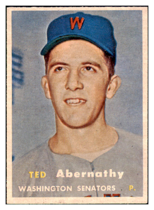 1957 Topps Baseball #293 Ted Abernathy Senators NR-MT 508175